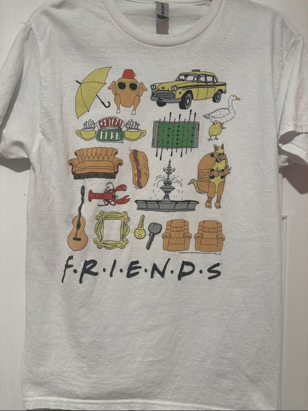 FRIENDS White Graphic Short Sleeve Tee